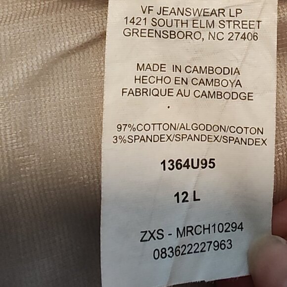 VF Jeanswear LP tan dress pant, excellent used condition, size 12 Long - Picture 5 of 6